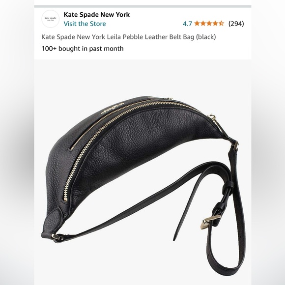 Kate Spade Black Crossbody Bag with Gold Accents - Picture 4 of 9